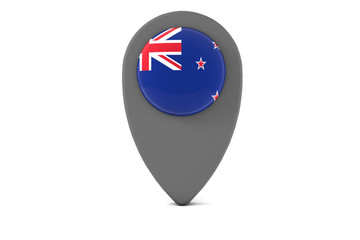 New Zealand Pin Icon