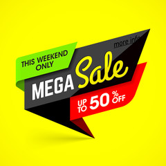 Mega Sale banner design 