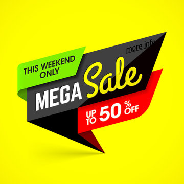Mega Sale banner design 