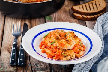 Cassoulet with sausages and beans
