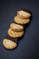Crispy cookies and chocolate