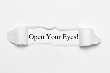 Open Your Eyes!