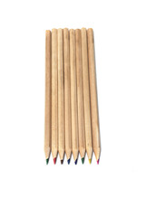 isolated set of crayons