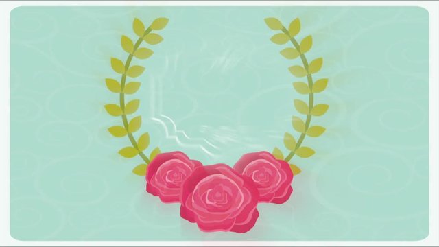 floral decoration design , Video Animation HD1080