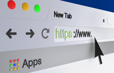 Web browser address bar - obrazy, fototapety, plakaty