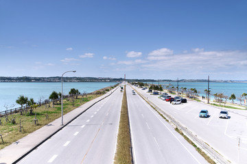 Winter of Uruma sea road