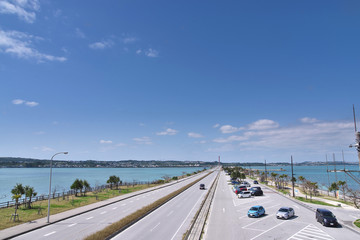 Winter of Uruma sea road