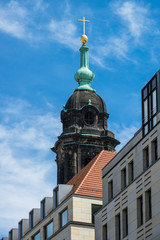 Fototapeta na wymiar Die Kreuzkirche in Dresden