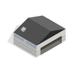 Hangar icon in isometric 3d style isolated vector illustration