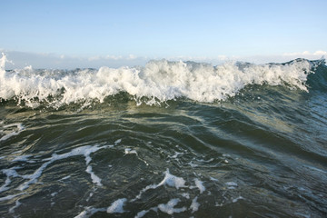 Waves in seafront