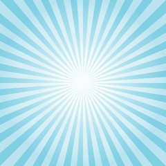 Abstract background. Light Blue rays background. Vector