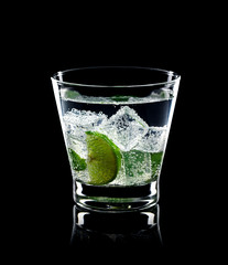 Mojito Cocktail on black background