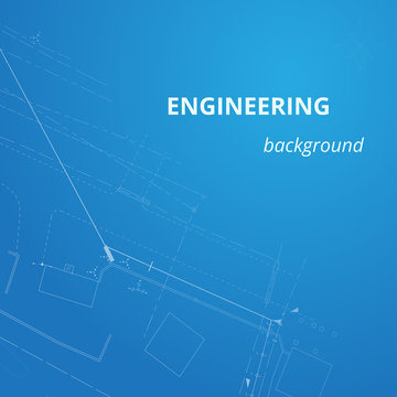 Engineering background for projects. Underground pipeline plan. Driving the development of urban communications. Modern technologies in construction. Vector illustration.
