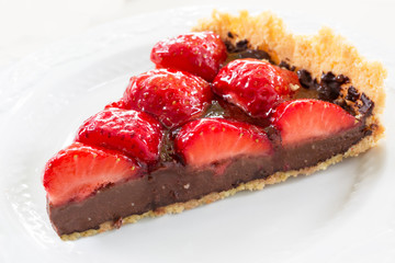 Chocolate Strawberry Tart
