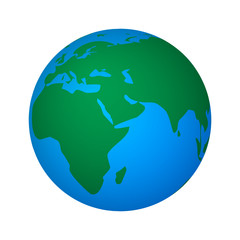 Vector illustration of abstract global world