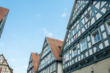 Fototapeta na wymiar Häuser mit Fachwerk in Schorndorf