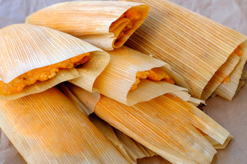 homemade tamales from Mexico