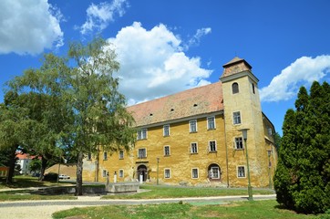Fototapeta na wymiar Jardin du château et université de Mosonmagyaróvár, Hongrie