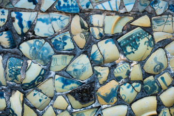 Ceramic and mortar mosaic
