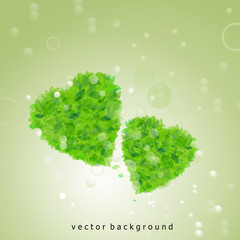 Grünes Herz Hintergrund