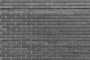 Monochrome or it is black a white brick wall, background, texture series