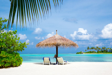 tropical beach in Maldives