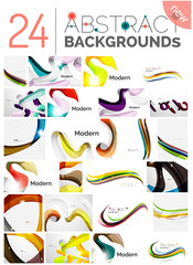 Motion concept abstract background set