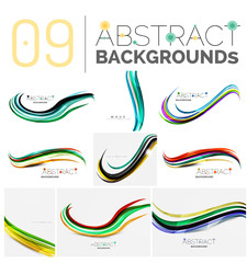 Set of abstract backgrounds