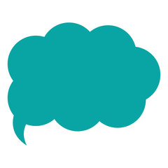 cloud conversation bubble icon