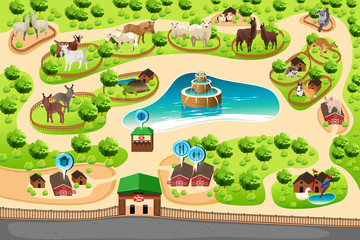 Petting Zoo Map