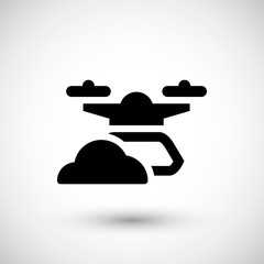 Modern drone icon