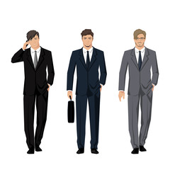 Young man in a classic elegant suit.