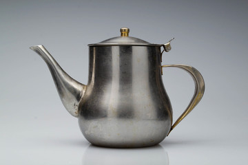 iron kettle for making tea and coffee