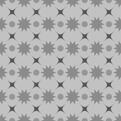 Circle and star seamless pattern