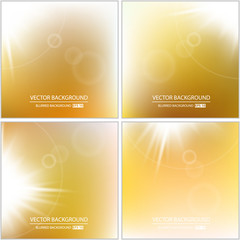 Abstract Creative concept vector multicolored blurred background set. For Web and Mobile Applications, art illustration template design, business infographic and social media, modern decoration