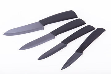 Black and silver knife set