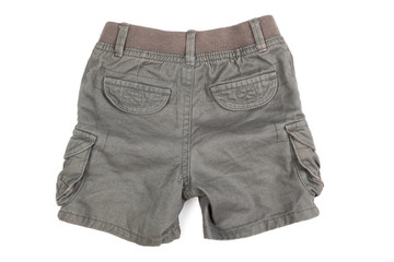 children shorts on a white