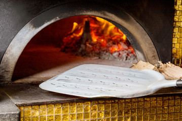 massive oven for pizza on firewood