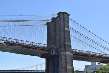 Obraz premium New York, Jun 2016: Brooklyn Bridge