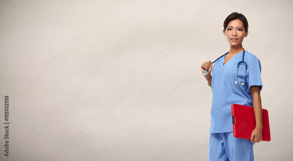 Canvas Prints Chinese nurse woman.