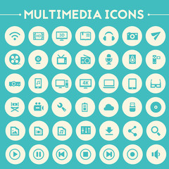 Big Multimedia icon set