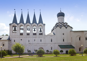 Fototapeta premium Tikhvin Assumption Monastery, a Russian Orthodox, (Tihvin, Saint Petersburg region, Russia)..