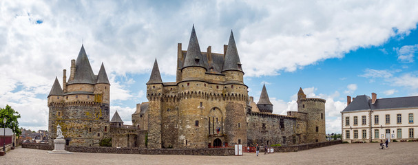 Burg in Vitre, Bretagne, Frankreich