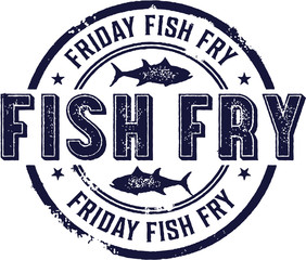 Vintage Friday Fish Fry Sign - 115103156