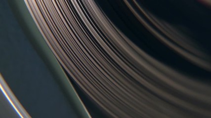 coil reel tape recorder, close-up