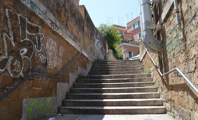 Fototapeta na wymiar Steps in Rome, Italy