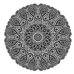 Ornate flowers henna colors vector mandala in indian style