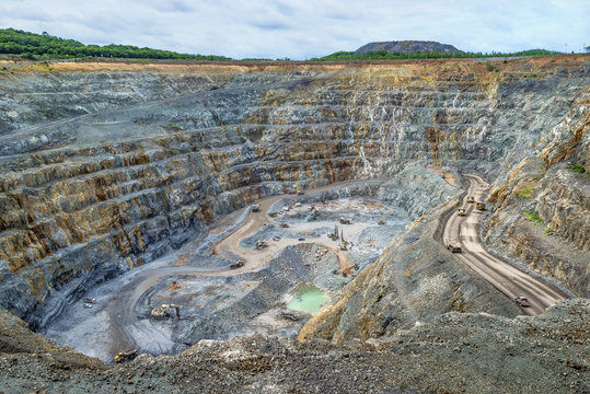 Work site at  the largest gold mine