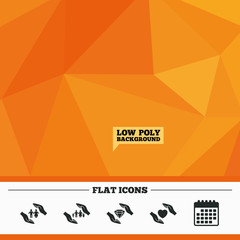 Hands insurance icons. Family life-assurance.