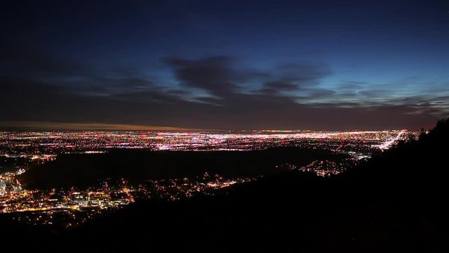City Sunrise Time Lapse From Above